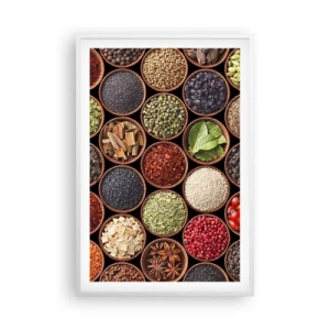 Poster in cornice bianca - Tutti i gusti del mondo - 61x91 cm