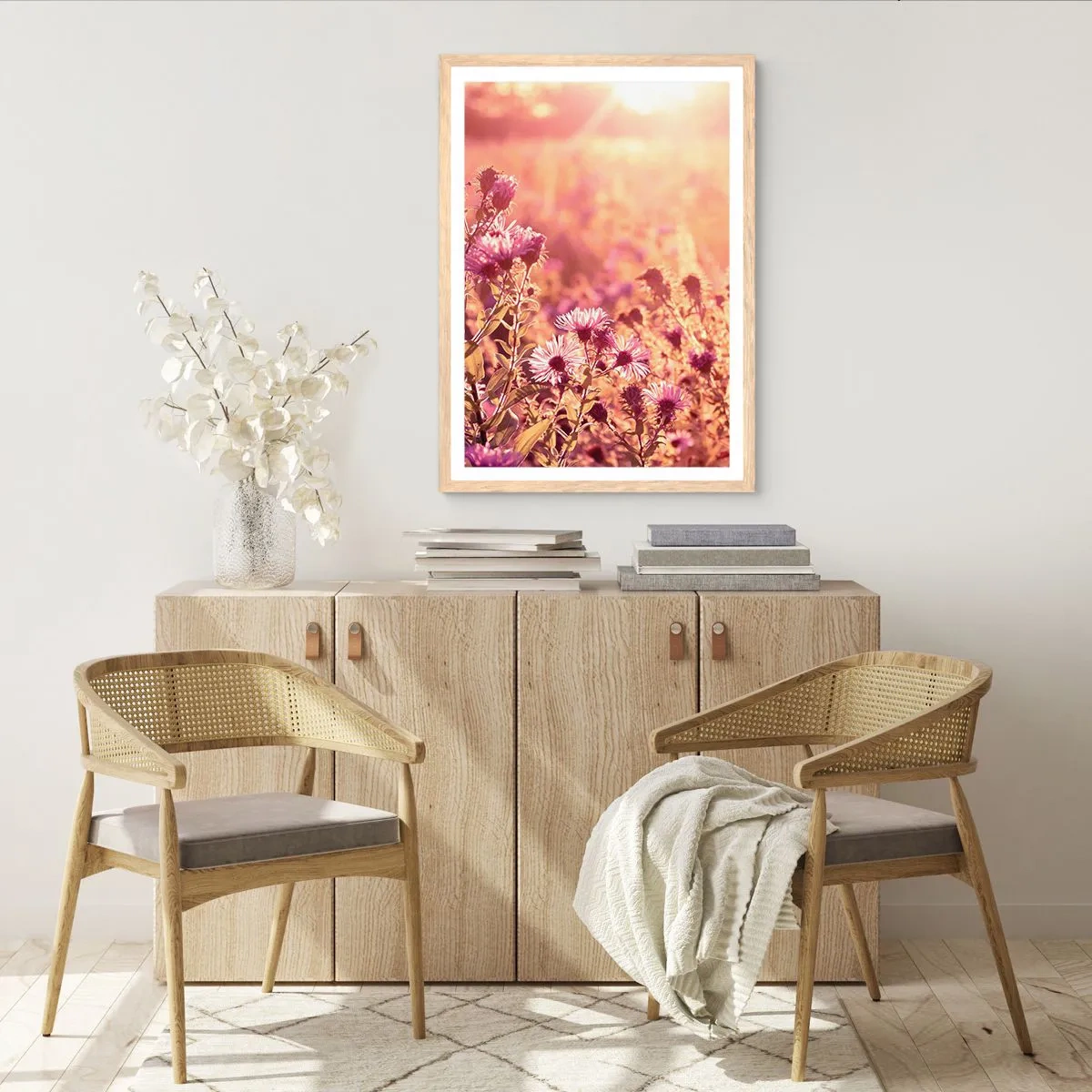 Poster in cornice rovere chiaro - Prima della fine dell'estate - 70x100 cm