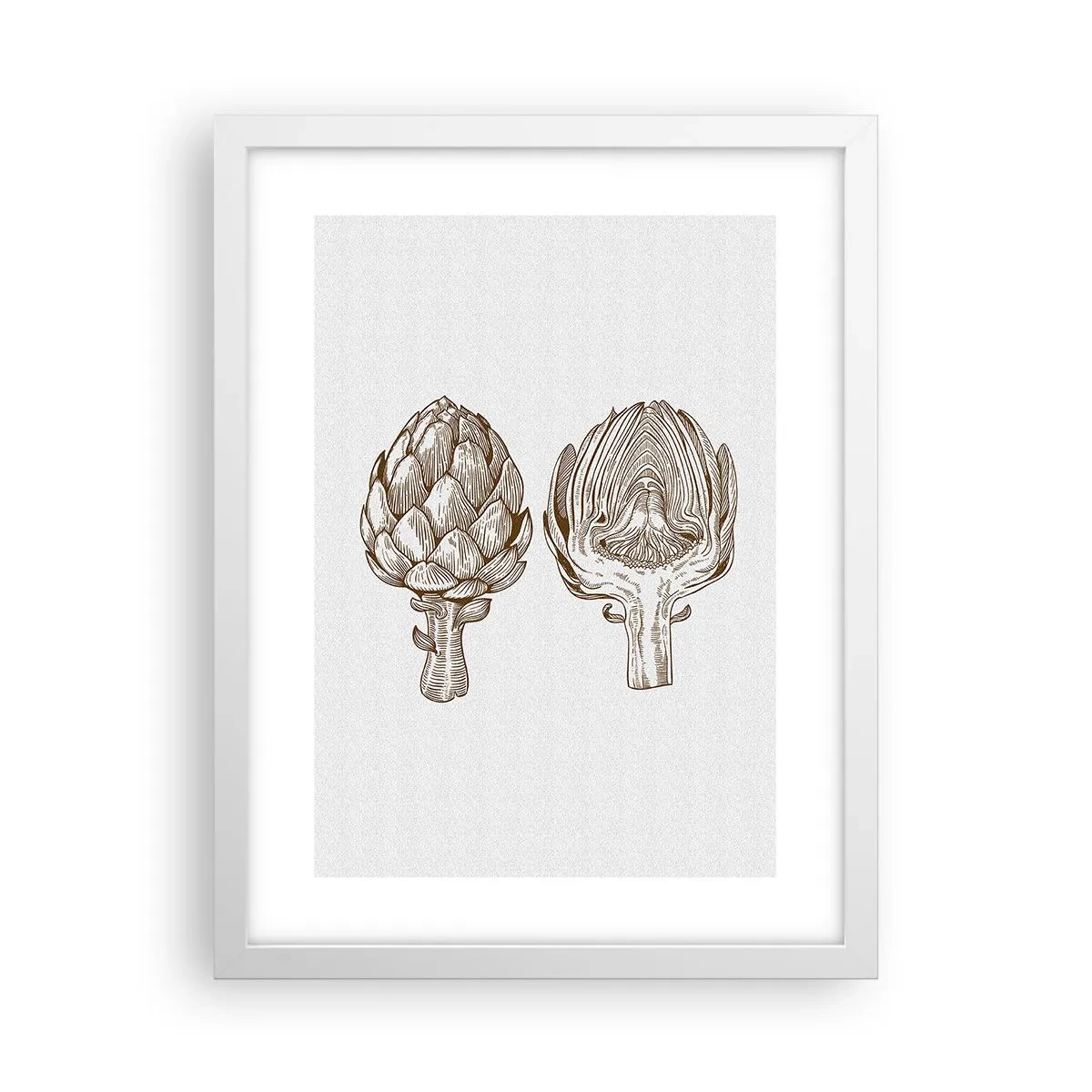 Poster in cornice bianca - Lezione di anatomia - 30x40 cm