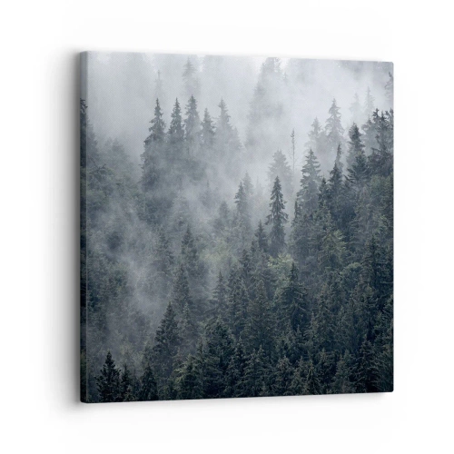 Quadro su tela - Stampe su Tela - Alba nel bosco - 30x30 cm