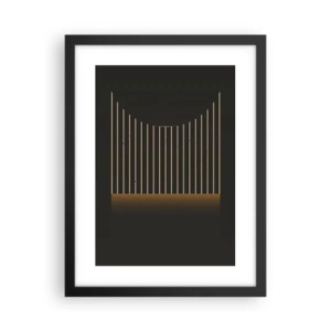 Poster in cornice nera - Esaminare l'oscurità - 30x40 cm
