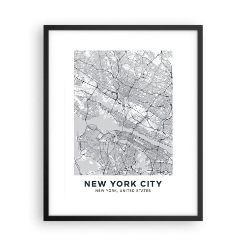 Poster in cornice nera - Anatomia della metropoli - 40x50 cm