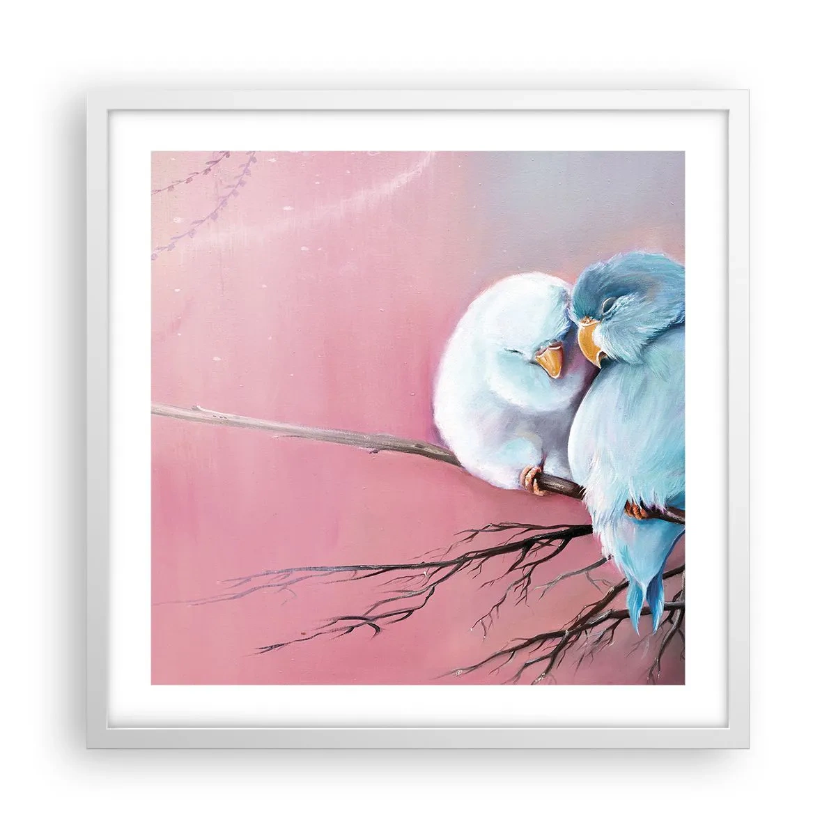 Poster in cornice bianca - Che cosa aggiungere? - 50x50 cm