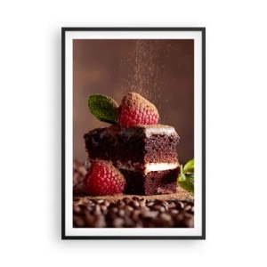 Poster in cornice nera - La vita è dolce - 61x91 cm