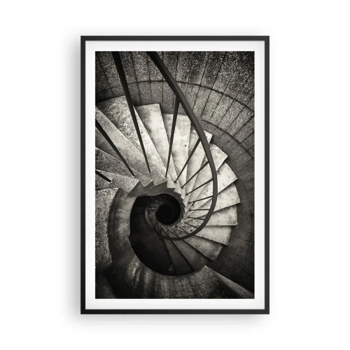 Poster in cornice nera - Salire e scendere - 61x91 cm