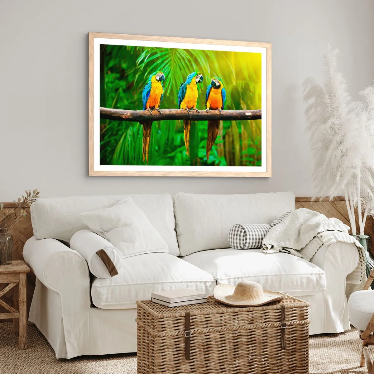 Poster in cornice rovere chiaro - Hai sentito che ha fatto? - 40x30 cm