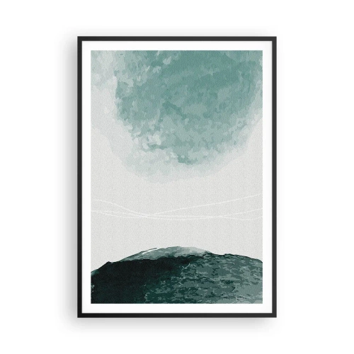 Poster in cornice nera - Incontro con la nebbia - 70x100 cm
