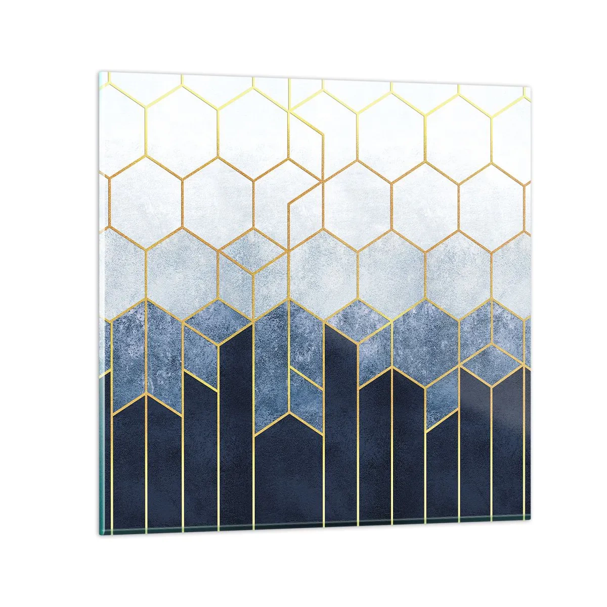 Quadro su vetro - Composizione a ritmo sincopato - 40x40 cm