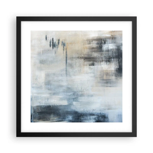 Poster in cornice nera - Coperti dal blu - 40x40 cm