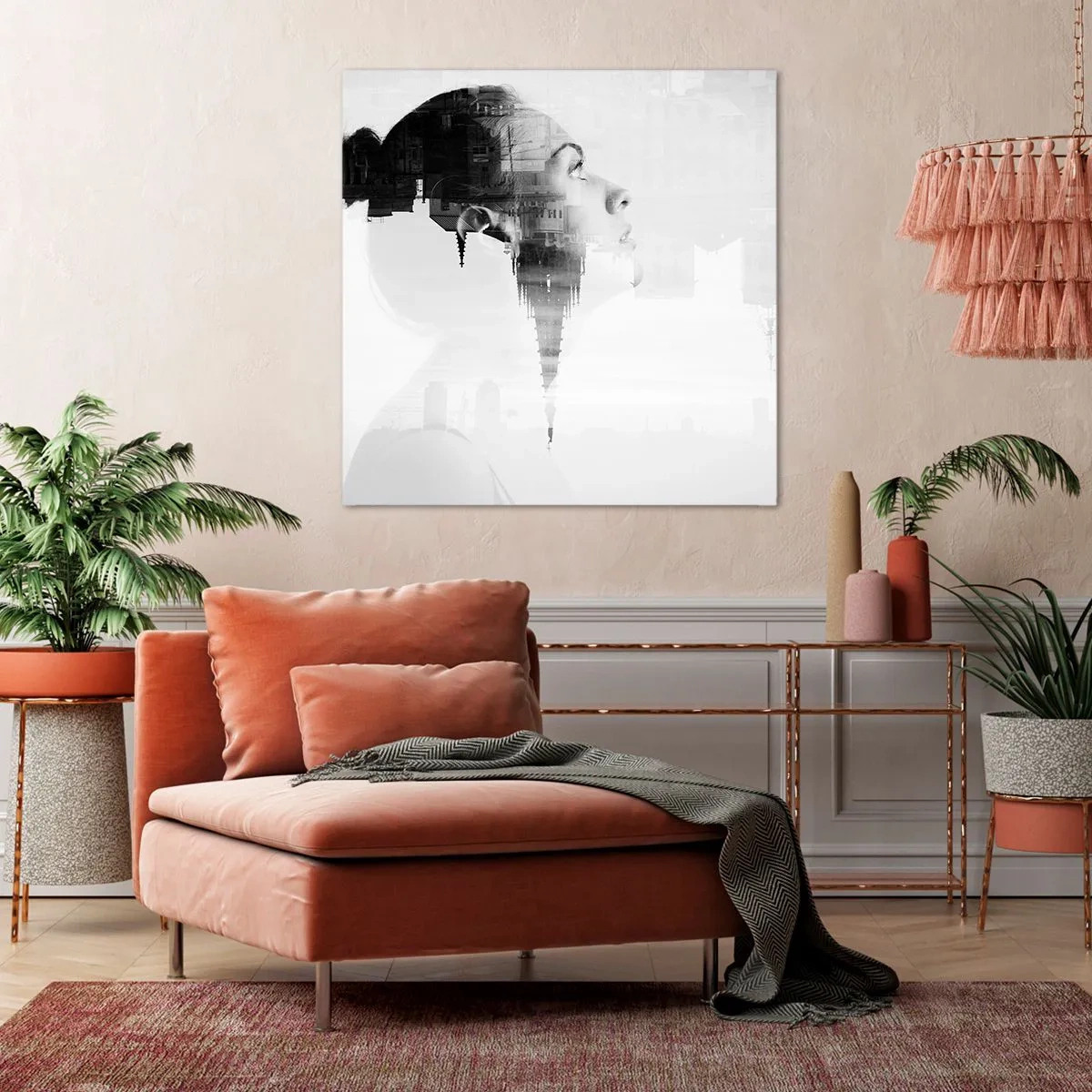 Quadro su tela - Stampe su Tela - Sui due lati del vetro - 40x40 cm