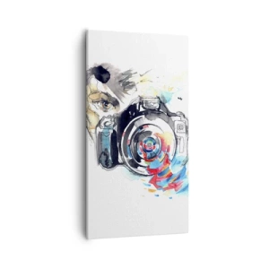 Quadro su tela - Stampe su Tela - Nell'occhio dell'obiettivo - 55x100 cm