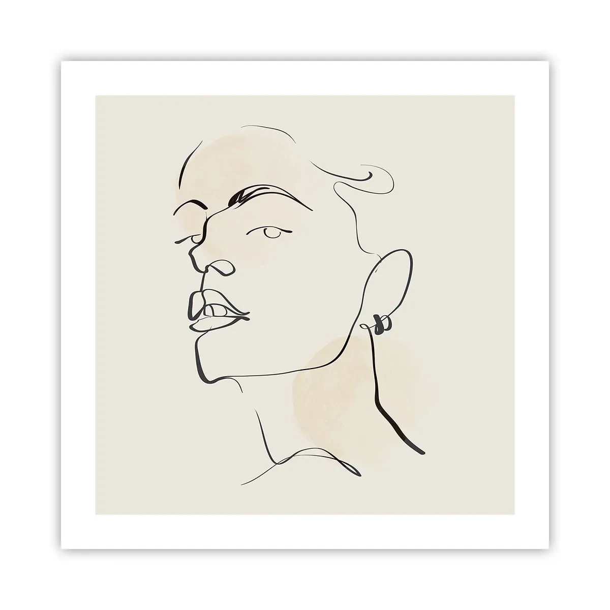 Poster - Sguardo fiero - 50x50 cm