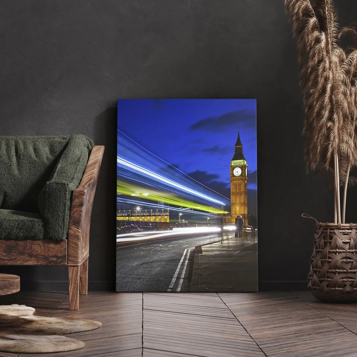 Quadro su tela - Stampe su Tela - Sotto lo sguardo del Big Ben - 65x120 cm