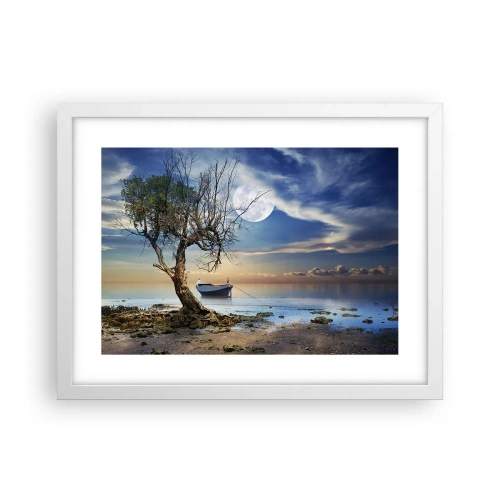 Poster in cornice bianca - È la fine o l'inizio? - 40x30 cm