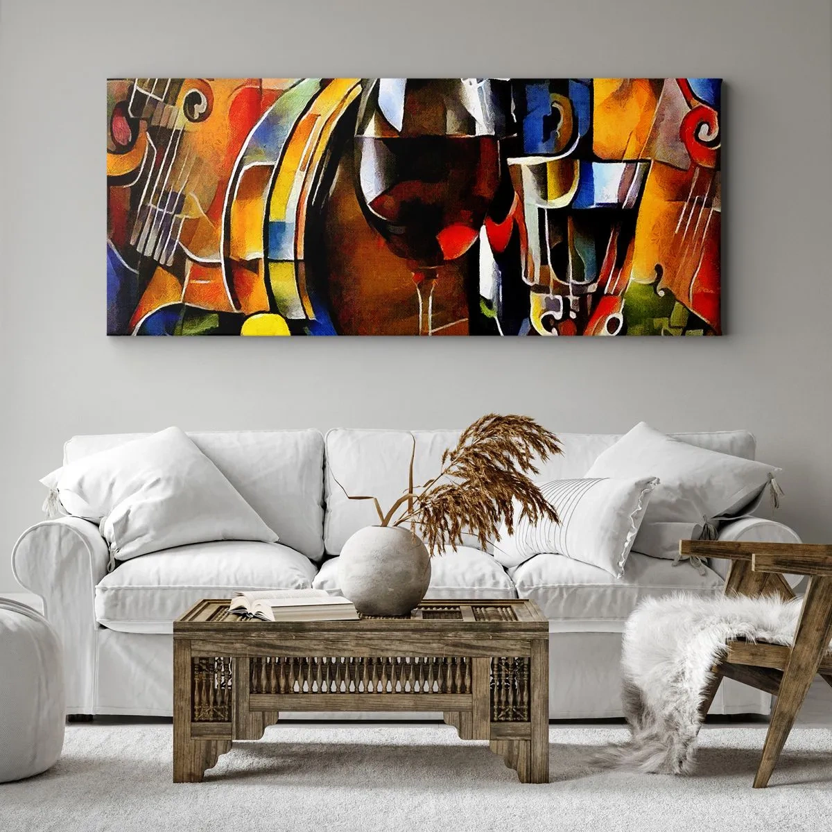 Quadro su tela - Stampe su Tela - E il mondo riprende colore - 90x30 cm