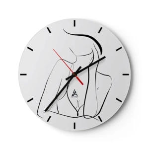 Orologio da parete - Orologio in Vetro - Sull'onda dei sogni - 40x40 cm