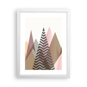 Poster in cornice bianca - Vista piramidale - 30x40 cm