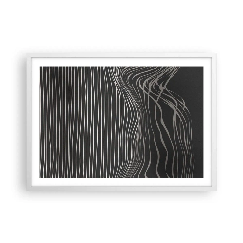 Poster in cornice bianca - Ritmo e accento - 70x50 cm