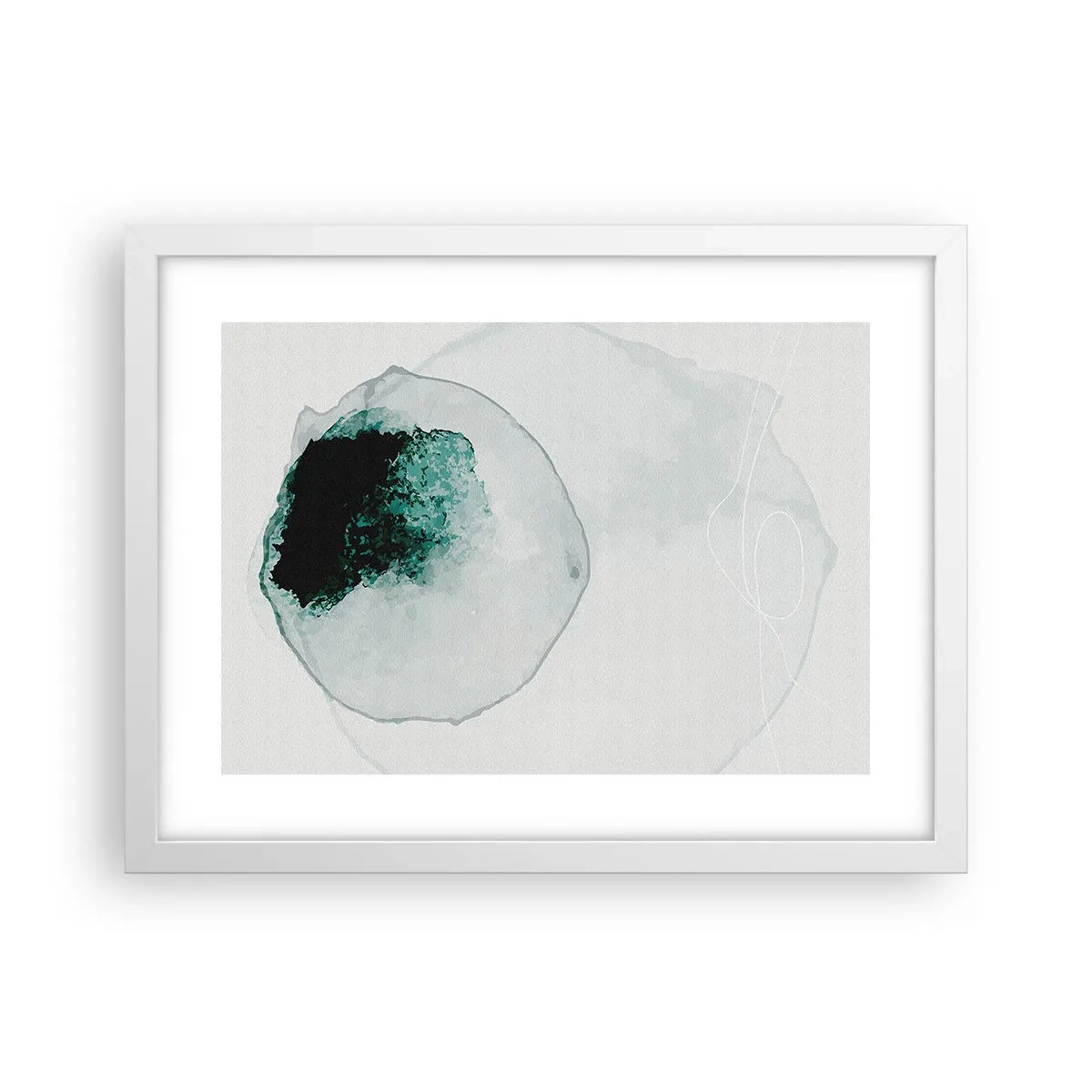 Poster in cornice bianca - In una goccia d'acqua - 40x30 cm