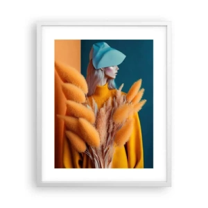 Poster in cornice bianca - Ritratto soffice - 40x50 cm