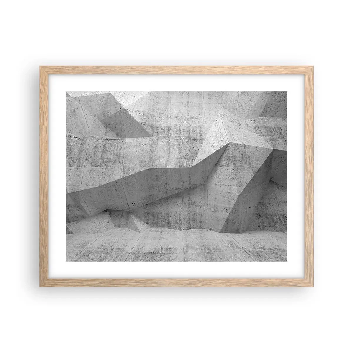 Poster in cornice rovere chiaro - Una vera sfida - 50x40 cm