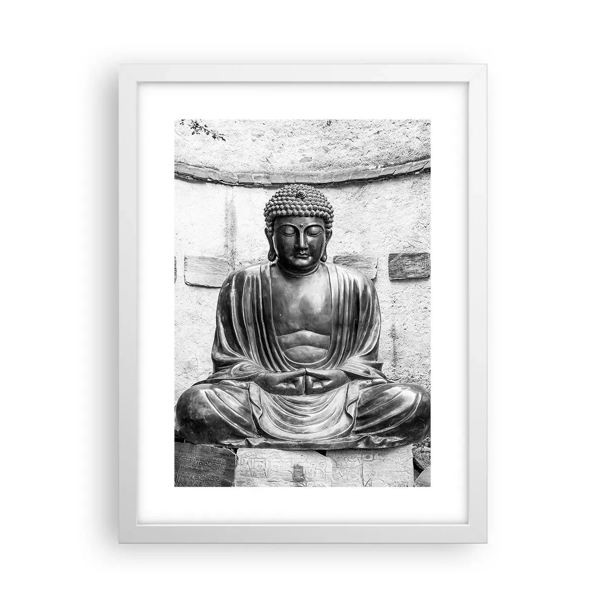 Poster in cornice bianca - Alla fonte della pace - 30x40 cm