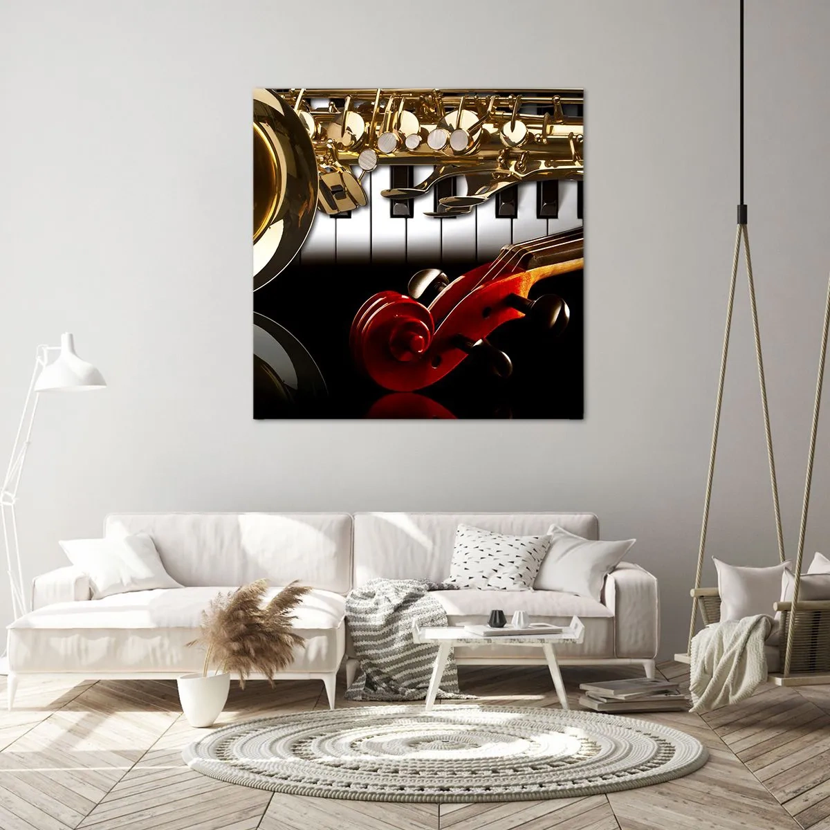 Quadro su tela - Stampe su Tela - Metallo, legno e avorio - 50x50 cm