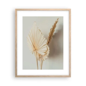 Poster in cornice rovere chiaro - Quando serve il sollievo - 40x50 cm