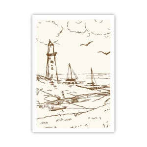 Poster - Schizzo dei ricordi d'estate - 70x100 cm