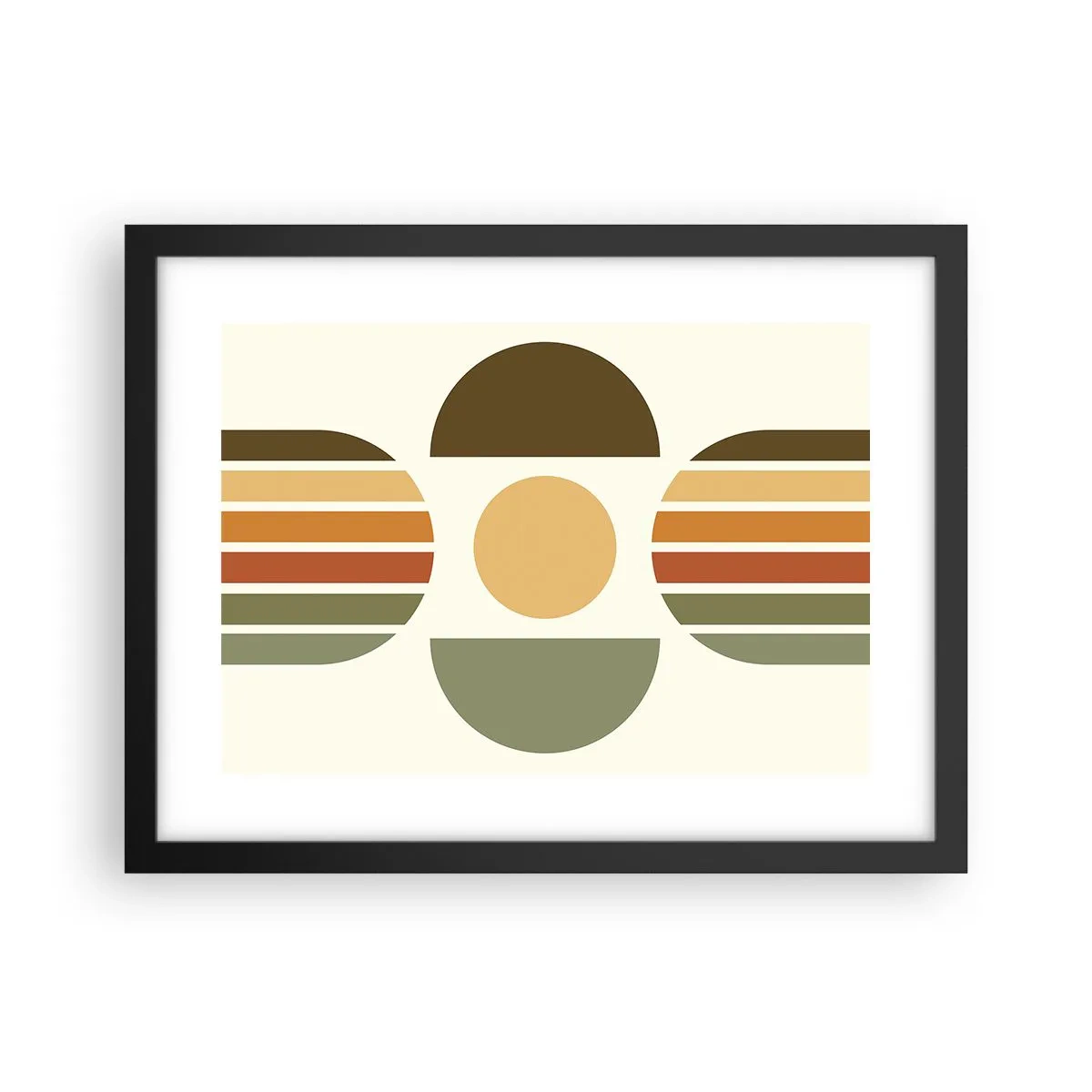 Poster in cornice nera - Nei colori della terra - 40x30 cm
