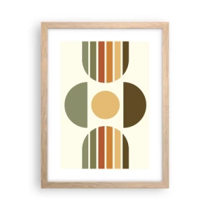 Poster in cornice rovere chiaro - Nei colori della terra - 30x40 cm