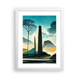 Poster in cornice bianca - Sempre più in alto - 30x40 cm