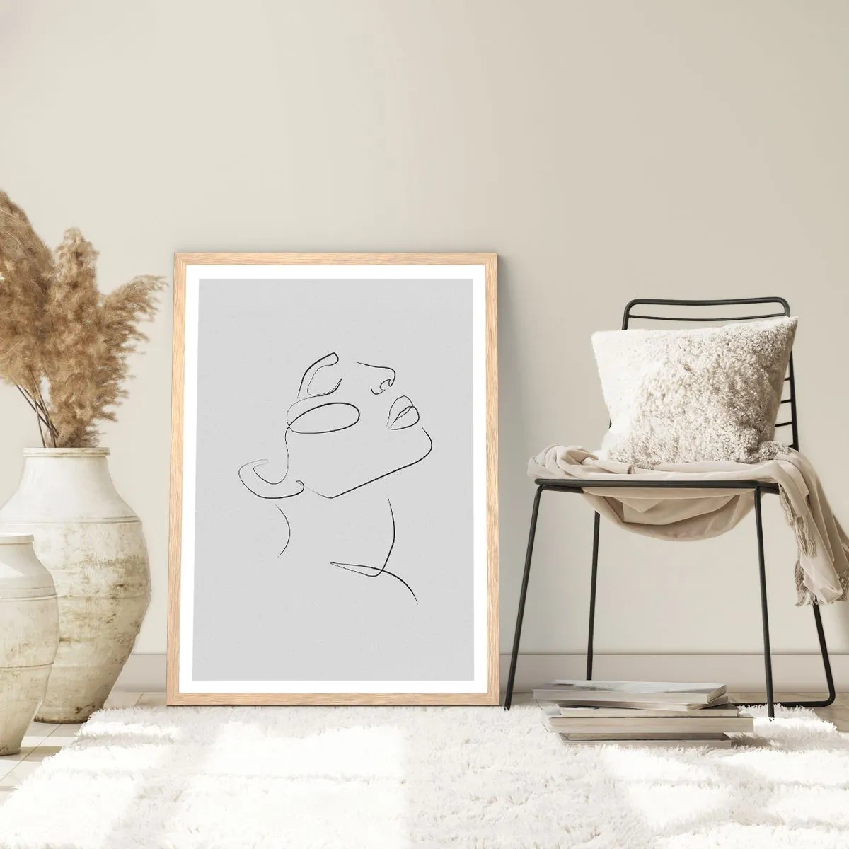 Poster in cornice rovere chiaro - I meandri dei sogni - 30x40 cm