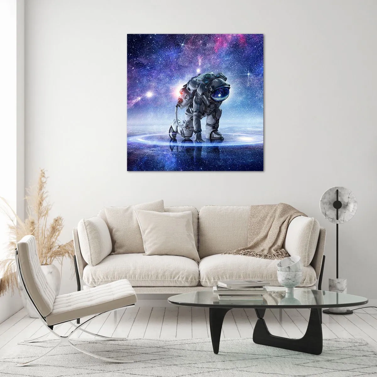 Quadro su vetro - Il cielo stellato sopra di me - 30x30 cm