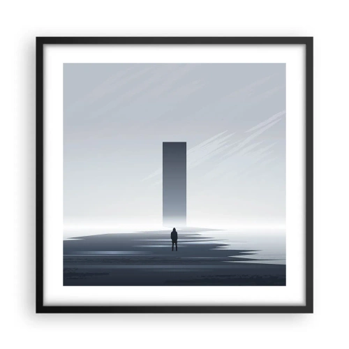Poster in cornice nera - Opportunità o minaccia? - 50x50 cm