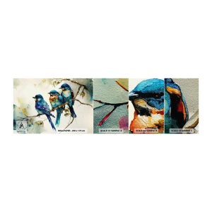 Campione di Fotomurale Adesivo Deluxe Sticker - Si è offeso? - Uccelli, Natura, Acquerello - 100x30 cm