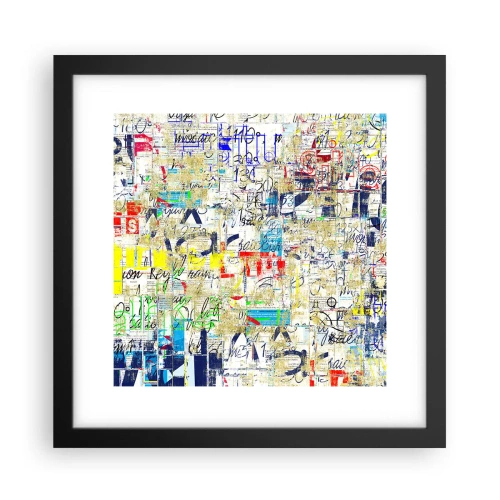 Poster in cornice nera - Semplicemente bello da vedere - 30x30 cm