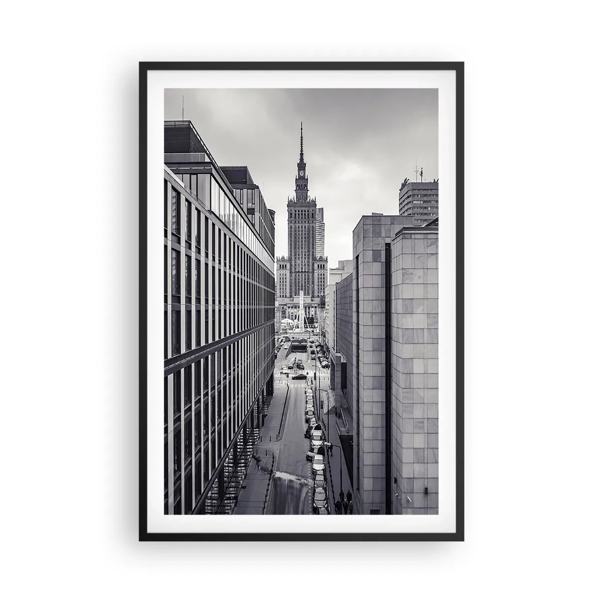 Poster in cornice nera - La valle di Varsavia - 61x91 cm