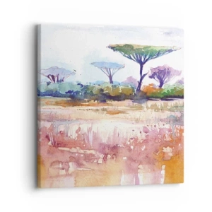 Quadro su tela - Stampe su Tela - I colori della savana - 30x30 cm