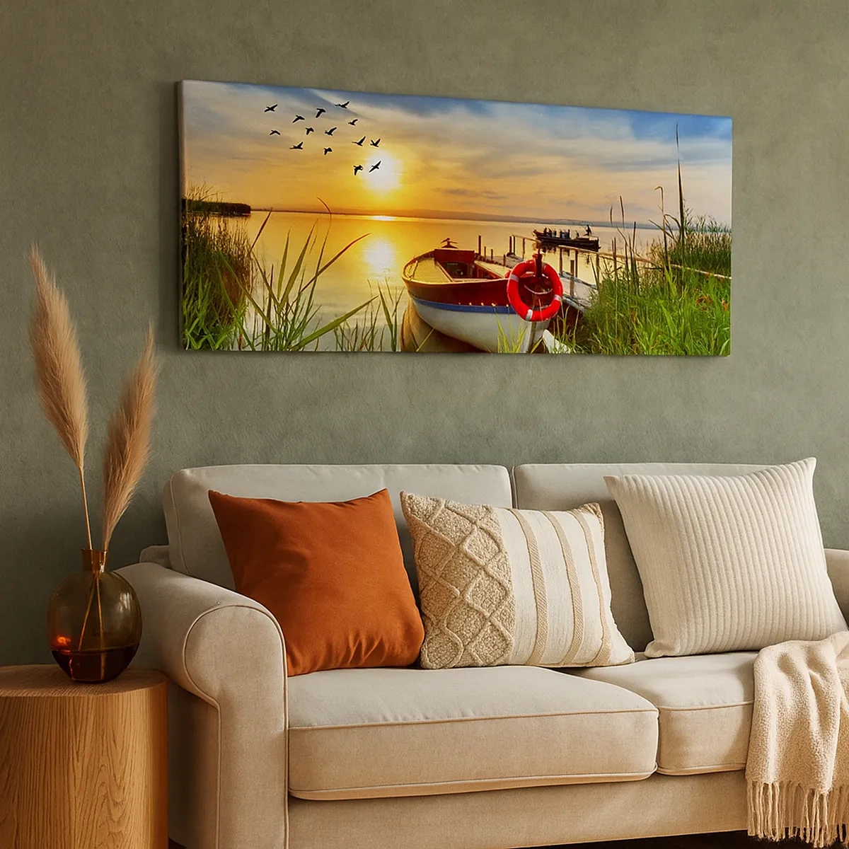 Quadro su tela - Stampe su Tela - I cormorano volano già via - 30x30 cm