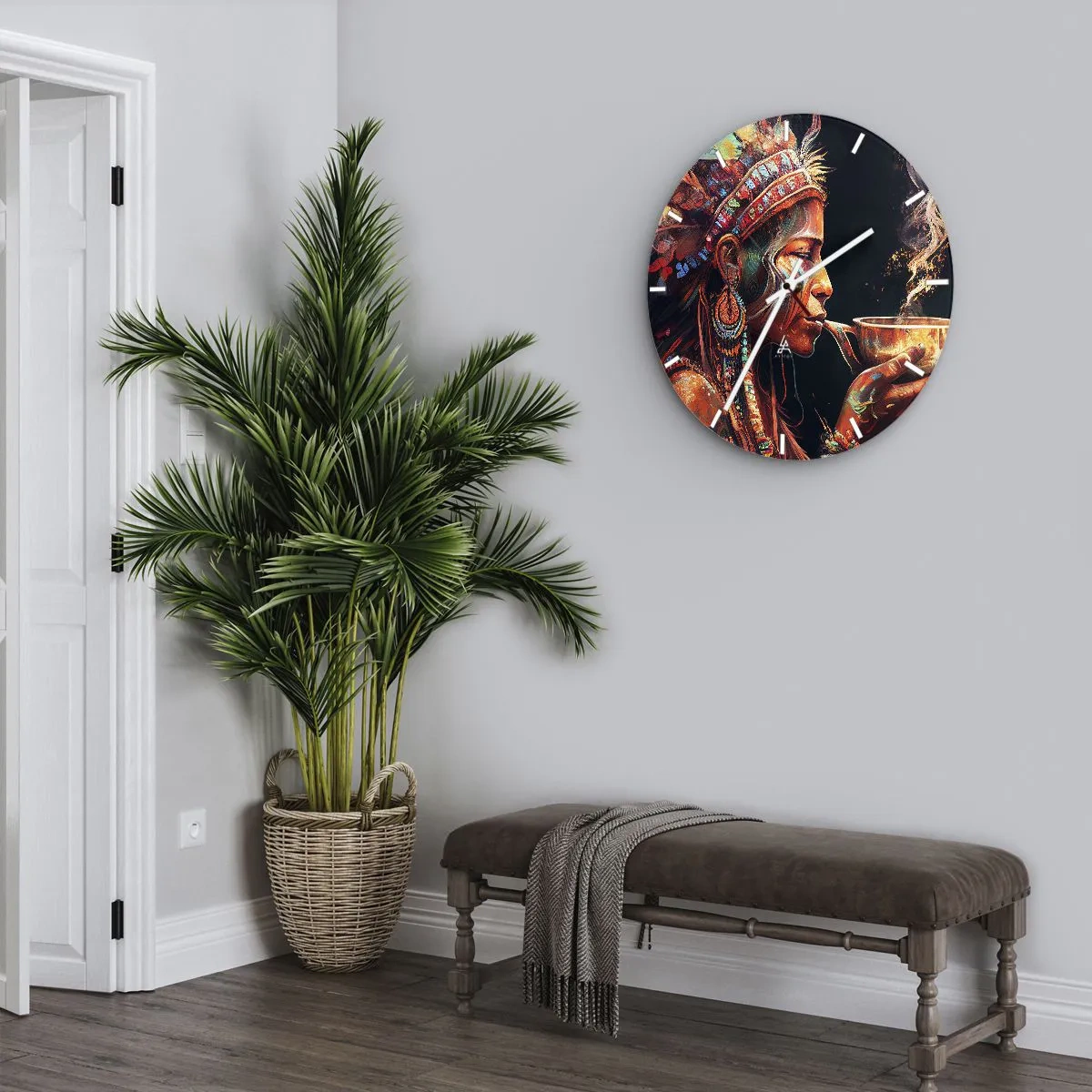 Orologio da parete - Orologio in Vetro - Rituale magico - 30x30 cm