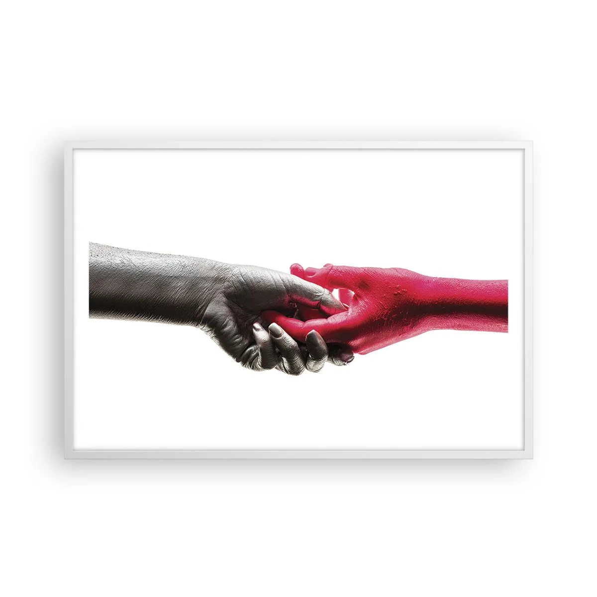 Poster in cornice bianca - Insieme, sebbene diversi - 91x61 cm