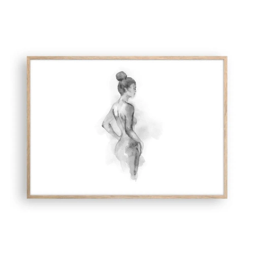 Poster in cornice rovere chiaro - Bella come un quadro - 100x70 cm