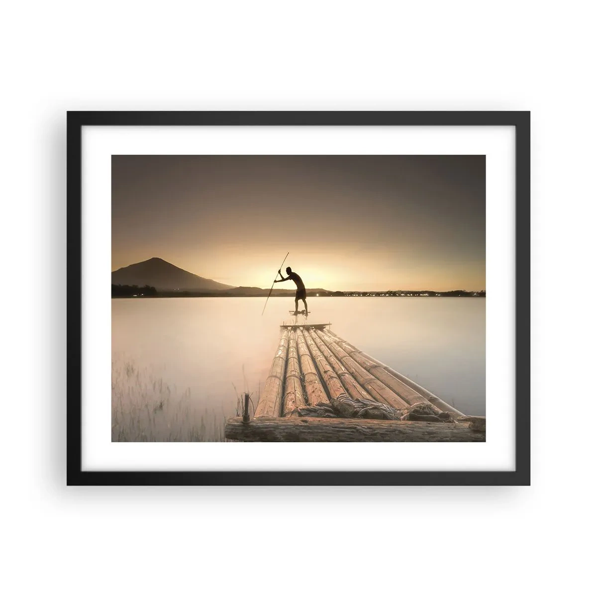 Poster in cornice nera - Prima del riposo - 50x40 cm