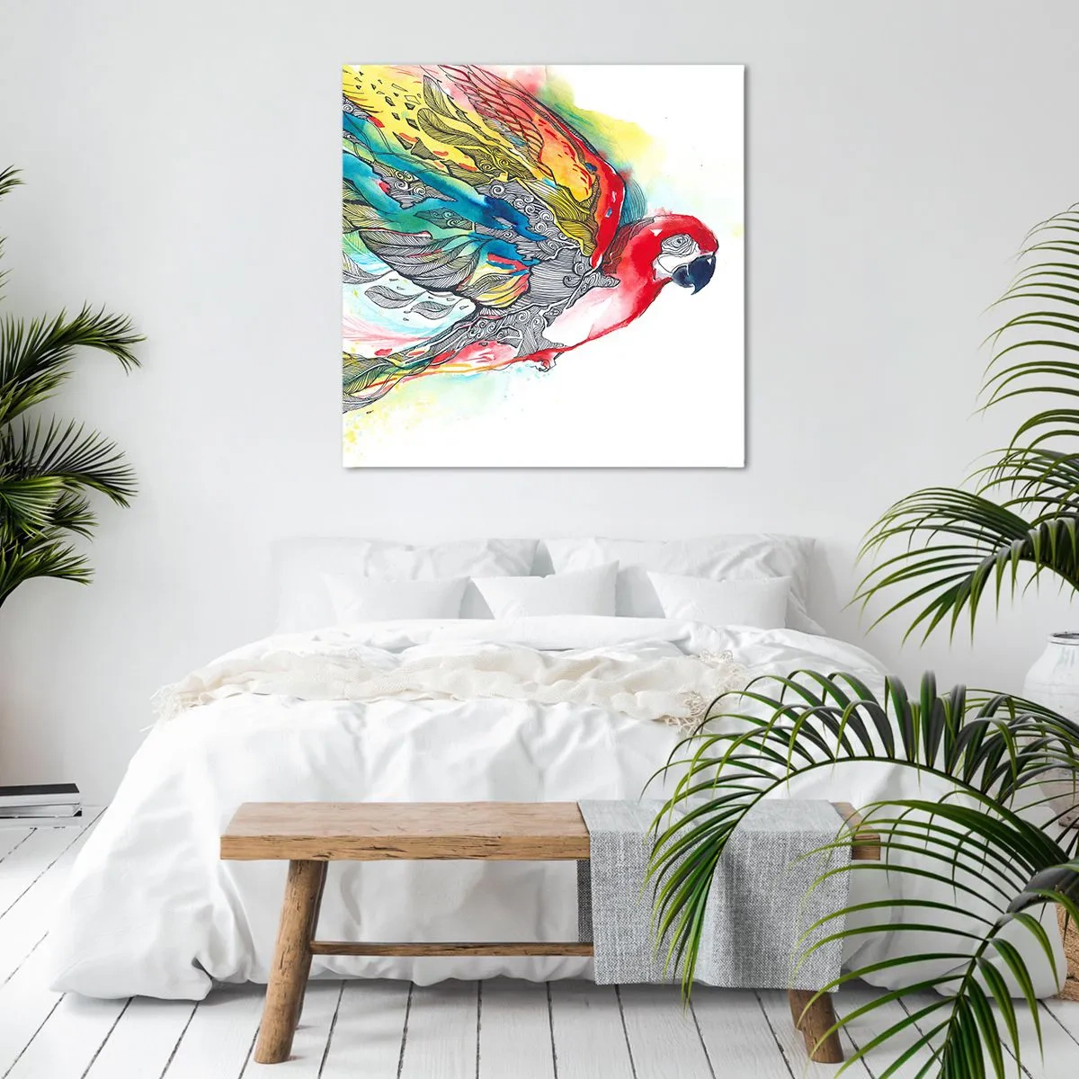 Quadro su tela - Stampe su Tela - Vivi a colori - 40x40 cm