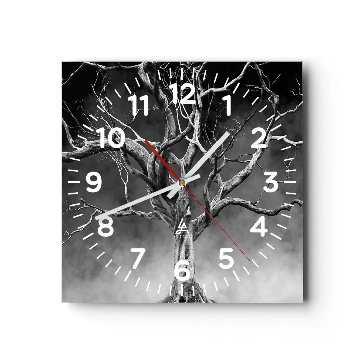 Orologio da parete - Orologio in Vetro - Primordiale e sacro - 40x40 cm