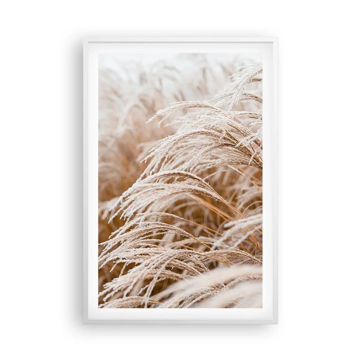 Poster in cornice bianca - Inchino al sole d'autunno - 61x91 cm