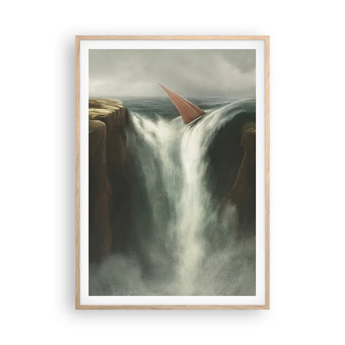 Poster in cornice rovere chiaro - Un avvertimento per la vita - 70x100 cm