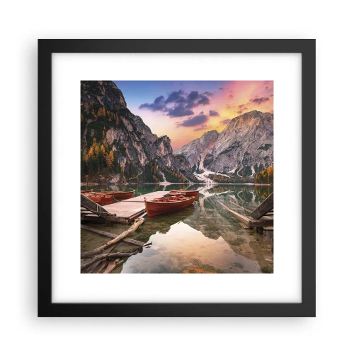 Poster in cornice nera - La promessa del giorno - 30x30 cm