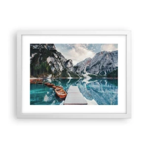 Poster in cornice bianca - Ti mostriamo la bellezza - 40x30 cm